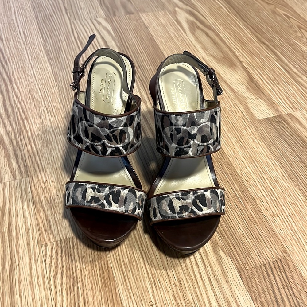 Coach wedge sandals